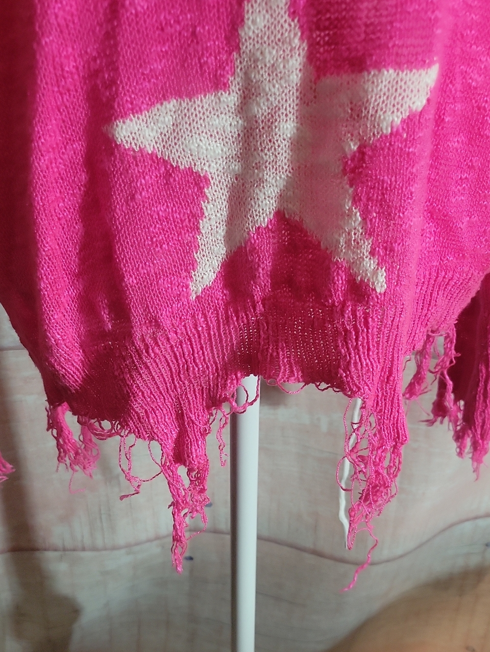 Adora Pink Star Sweater - Picture 3 of 8
